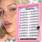 GROINNEYA Natural Cluster Lashes C Curl Manga Lashes Soft Cross Wispy Individual Cluster Anime Eyelashes Extension Eye Makeup