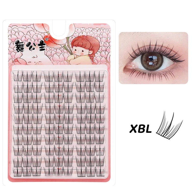 DINGSEN 10 rows Individual Eyelashes Wholesale 10-12mm Cluster Lashes Natural Anime False Kake Eyelashes Extension Makeup