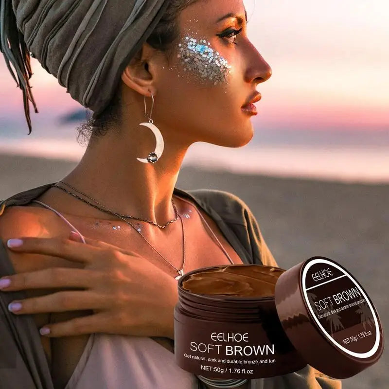Tanning Accelerator Cream Intensive Brown Tanning Gel Self Tanning Lotion Tan-boosting Butter Self-tanning Lotion Achieve A