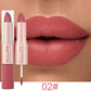 1/3pcs 2 in 1 Velvet Matte Lipstick Set Double Head Lip Gloss Kit Non-stick Cup Lip Tint Long Lasting Waterproof Lipstick Makeup