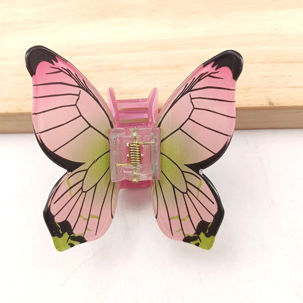 Simulation Butterfly Hair Claw Acrylic Claw Clip Temperament Grab Hair Clips for Girls Ins Trendy Hair Accessories Gift