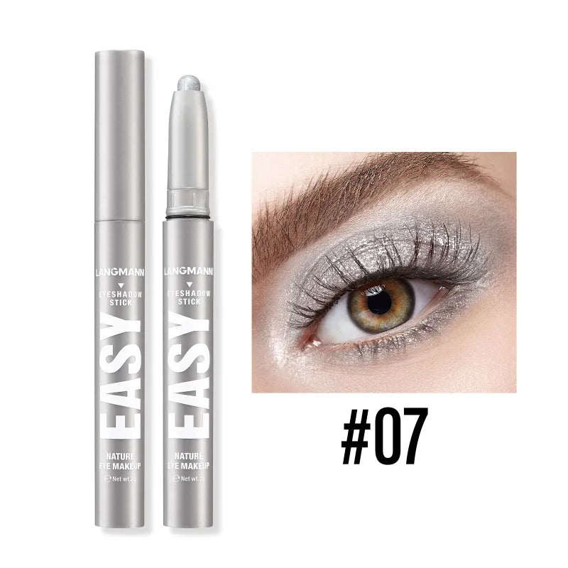 Waterproof Pearlescent Eyeshadow Pencil Stick Shimmer Highlighter Pencil Pearl Pigment Long Lasting Cream Eyes Make Up Cosmetic