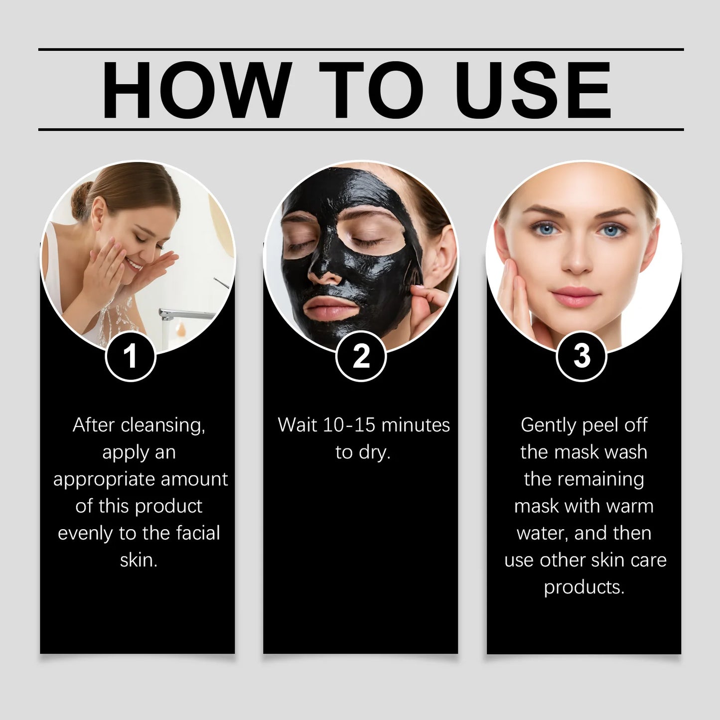 Charcoal Peel Off Mask Deep Cleansing Pore Refiner for Women/Men Festive Glamour & Self Care Essential 50g Holiday Special