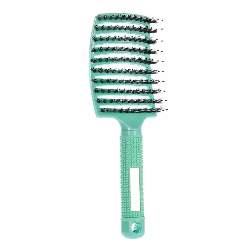 Hair Brush Detangling Hairbrush Bristle&Nylon Women's Wet Curly Hair Scalp Massage Comb Salon Hairdressing Styling Tools