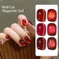 UR SUGAR 15ml 6 Colors Shine Red Winter Christmas Cat Magnetic Gel Nail Polish Sparkling Glitter Semi Permanent Soak Off UV Gel