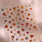Golden Thread Butterfly Jelly Series Nail Art Stickers High Quality New Bronzing DIY Manicure Decal Decoration