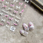 Gold Snowflake Bowknot Snowman Lovely Christmas 3D Self Adhesive Nail Art Sticker Rhinestone 5D Embossed Reliefs Manicure Decals