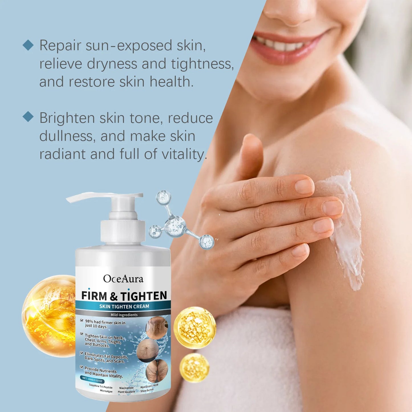 Firm Tighten Collagen Body Cream Anti Aging Wrinkle Lifting Rejuvenating Improve Sagging Moisturizing Beauty Skin Care Product