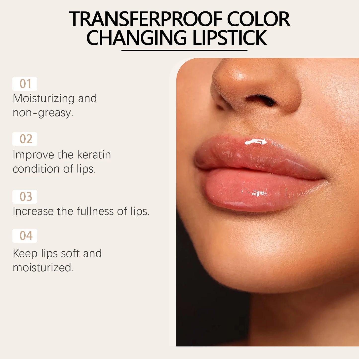 Lip Care Set Gold Foil Color Changing Lipstick PH Clear Turmeric Lemon Lip Scrub Exfoliating Moisturizing Nourishing Lip Kit