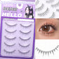 5 Pair False Eyelashes Korean Style U Shape Lashes Natural Soft Full Strip Eyelash Extension DIY Wispy Lash Cosmetic Supplies