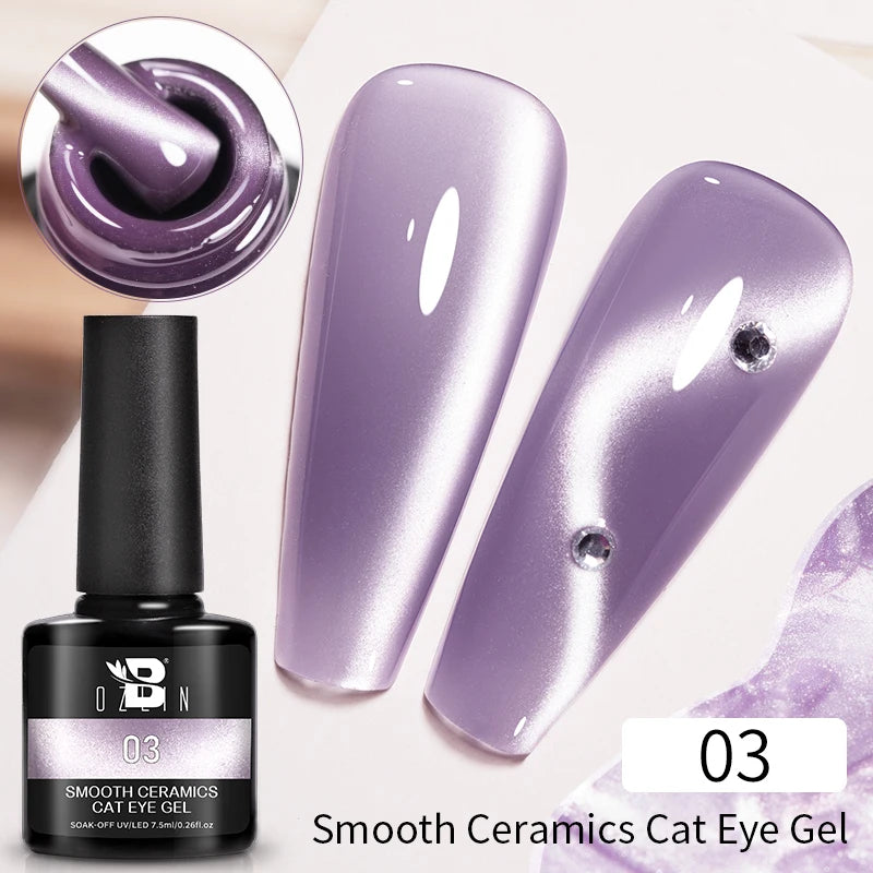 7.5ML Pink Blue Nail Gel Cat eye Semi Permanent Nail Art Soaking UV LED Nail Salon DIY Nail Salon Gel For Autumn And Winter