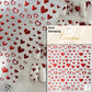 Cat's Eye 5D Gradient European Love Heart Gem Wing Crystal Geometric Colorful Self Adhesive Nail Art Stickers Manicure Decals