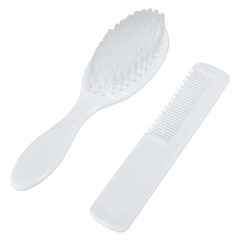 Baby Hair Brush & Comb Set Children Hair Brush Soft Nylon Bristle Cradle Caps Hair Brush for Toddler Infant  Massage Dropship