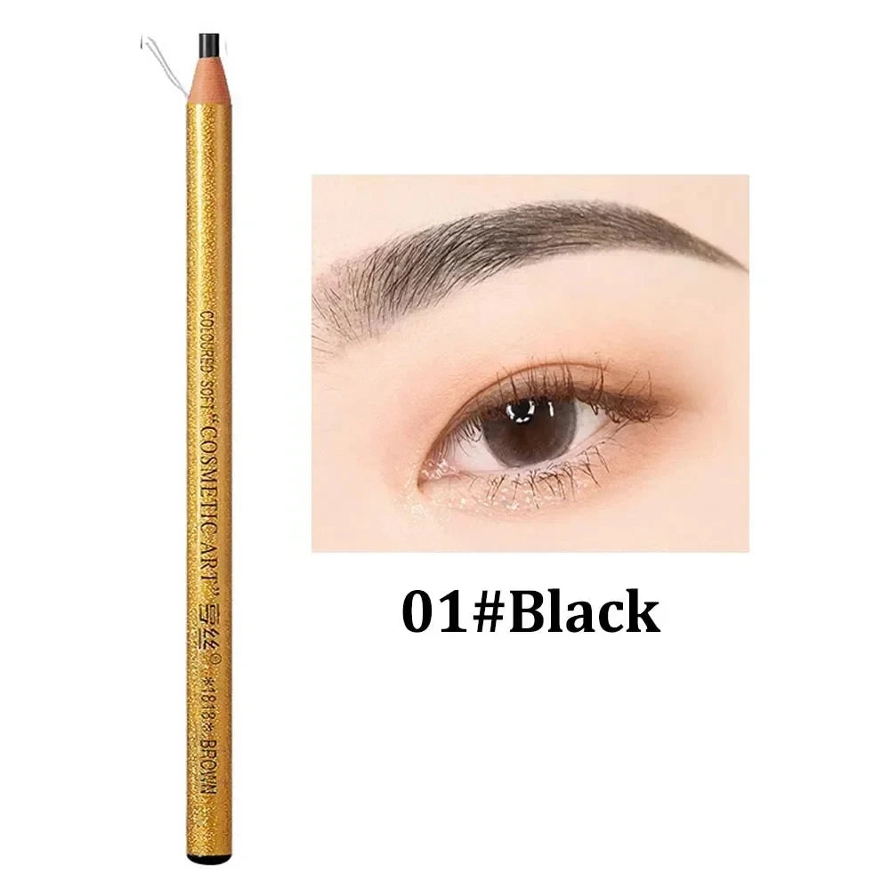 Microblading Eyebrow Pencil Waterproof Sweatproof Long-lasting Wild Eye Brow Tattoo Tinted Makeup Wood Brow Enhancers Cosmetics