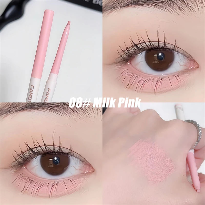 1PC Lying Silkworm Eyeliner Gel Pen Smooth Long Lasting Matte Eyeliner Waterproof Eye Liner Gel Pencil Quick Dry Korean Makeup