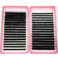 60D/80D/100D 640 Cluster Lashes 5D Fluffy Thick Eyelash Extension Kit Volume Mixed Tray Faux Mink Lashes Lash Extension Makeup