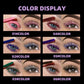 QIBEST Double Headed Diamond Glitter Mascara Long Lasting Colored Mascara Eyelashes Pink Blue Red Voluminous Waterproof Mascara