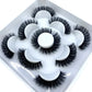 AMSDCN 5 Pairs 3d Mink Dramatic Volume Lashes Bulk Faux Thick Long Wispy Natural Mink Lashes Pack Short Wholesales Natural False