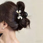 1PC/2PCS Elegant Bowknot Acetate Hair Clip, Light Luxury High-End Sense, Stylish Shark Clip for the Back of the Head