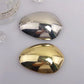 Simple Trendy Metal Eggshell Shape Spring Hair Clip Fashion Ponytail Hair Clip Barrettes For Women Girls Hair Accessories