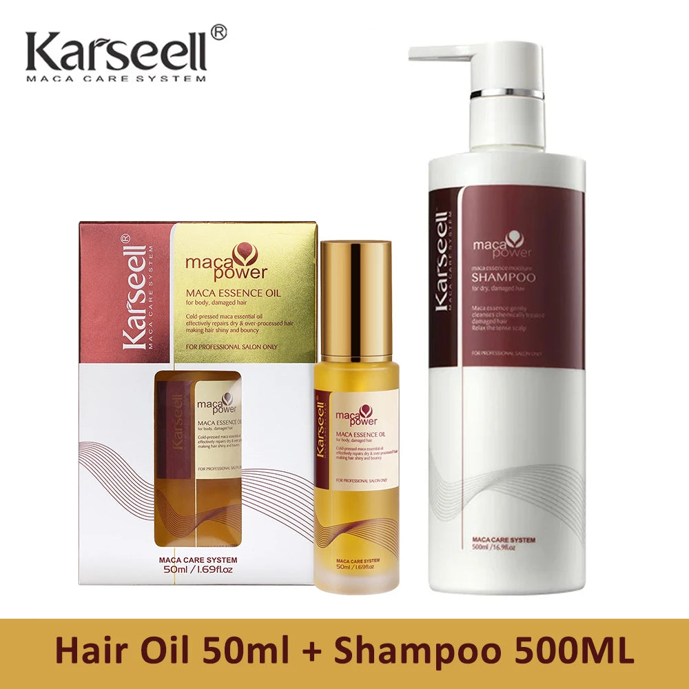 Karseell 50ml Moroccan Argan Oil for Hair Healing Cold Pressed Weightless Argan Oil Hair Serum for Dry Damaged Hair