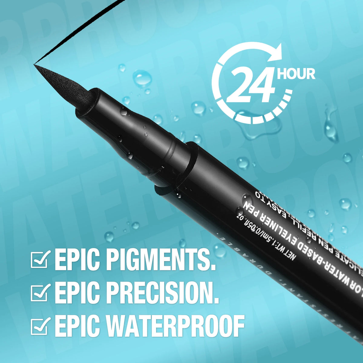 1PC Liquid Eyeliner Pen, Waterproof and Sweat Proof, Non Smudging, Easy to Apply, Creating Perfect Eye Makeup