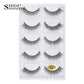 3D Faux Mink Lashes X05 Fluffy Wispy False Eyelashes 5Pairs Reusable Soft Volume Eyelashes Natural Look for Daily & Party Makeup