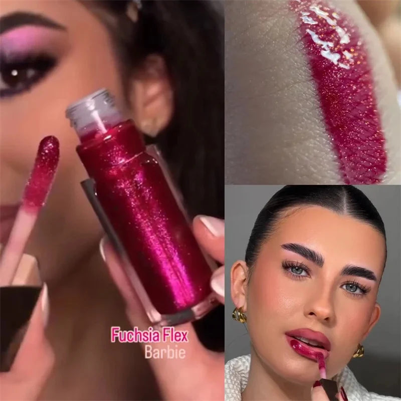 Fenty Beauty Lip Gloss Lipstick Water Gloss Highlight Mirror Lasting FUSSY HEAT RIRI Sparkling Charming Moisturizing Lip Care