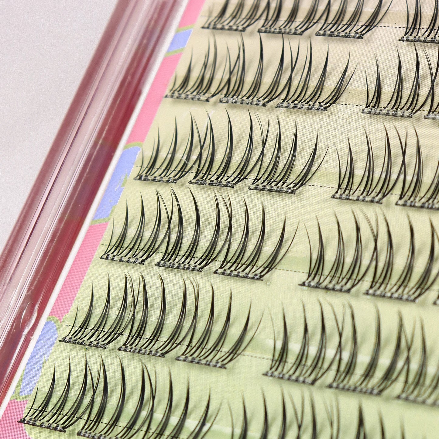 90 Pcs Self-adhesive Eyelash Cluster Idol Single Cluster DIY Girl Group Natural Trilogy Cartoon Glue-Free False Eyelashes