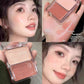 Two-color jelly glow blush, milk peach pink apricot red gem rouge Korean makeup, cream texture, low saturation brightening