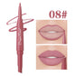 Double-Ended Lip Liner Velvet Matte Lipstick Lip Gloss Easy to Color Non-Fading Non-Stick Cup Lip Liner