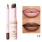 USHAS 2 In 1 Lipstick&Lip Liner Set, 18 Color Matte Nude Color Lipstick, Moisturizing and Long-Lasting, Perfect Lip Cosmetic
