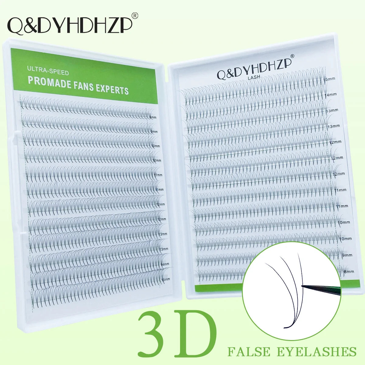 Q&DYHDHZP 500/1000psc prefabricated fan-shaped false eyelashes 3D 6D 10D 20D 30D false eyelash extension bouquet false eyelashes