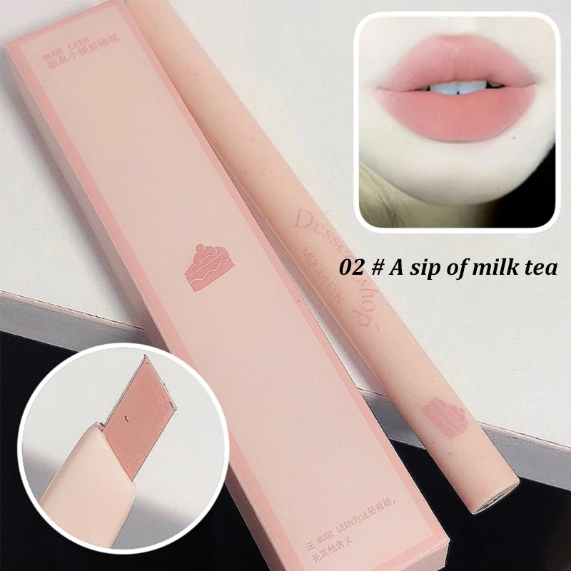 MUGE LEEN Dessert Lip Liner automatically swivel waterproof, long-laswet n wild Perfect Pout Gel Lip Liner | Comes Naturally