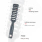 Men Plastic Vent Hair Brush Comb Anti-Static Massage Hair Care Ribs Comb Back Hair Curly Hair Styling Salon Ribs Nine-Row Comb