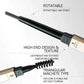 5 Colors With Brush Double Head Eyebrow Pencil Waterproof Smooth Eyebrow Stick Sweatproof Eyebrow Gel Tattoo Pencil Cosmetics
