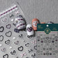 Cat's Eye 5D Gradient European Love Heart Gem Wing Crystal Geometric Colorful Self Adhesive Nail Art Stickers Manicure Decals