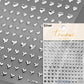 Cat's Eye 5D Gradient European Love Heart Gem Wing Crystal Geometric Colorful Self Adhesive Nail Art Stickers Manicure Decals