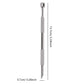 Double-Head Angled Hoof Cuticle Pusher Stainless Steel Bevel Nail Art Manicure Stick for Personal Hygiene And Grooming