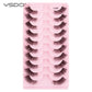 YSDO 5/10 Pairs Half Lashes Cat Eyelashes Soft Natural Clear Band False Lashes Natural Wispy Faux 3d Mink Eyelashes Makeup Tools