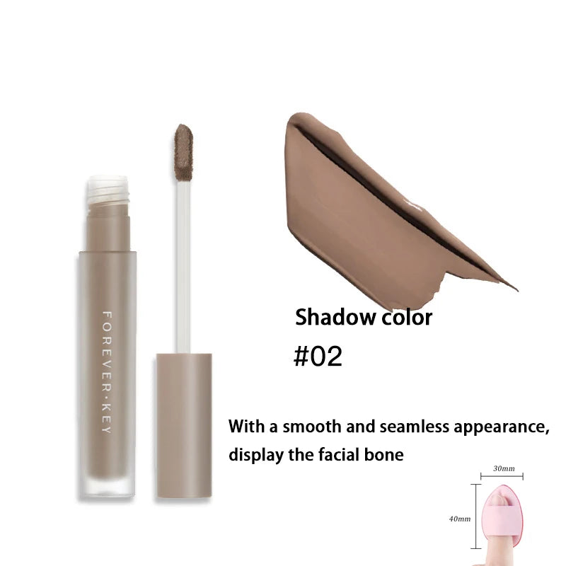 Foreverkey  Liquid Toner Nose Face Shadow Toner Highlighters Shadow Brightening Cosmetics Make Up Brush  Make UpFor Face