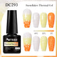 7ml Snowflake Gel Nail Polish UV LED Semi Permanent Milky White Pink Glitter Snow Sequins Gel Nails Art Design Varnish Manicure