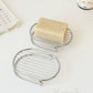 Simple 304 stainless steel soap holder bathroom shower tray soap rack storage stand countertop laundry soap box