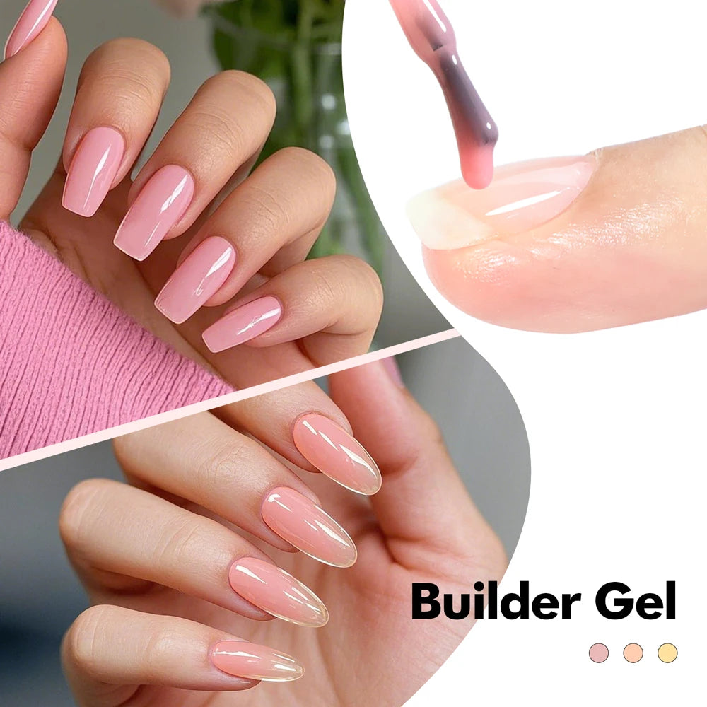 Thixotropy Biab Builder Hema Free No TPO Gel in Bottle Non Drip Extension Polish Professional Self Leveling Nail Hardener Gel