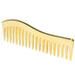 For Travel Use No Handle Wide Tooth Comb Large Size Gold Color Detangling Comb Plastic Professional Paddle Hair Comb Home Use