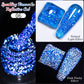 PUENTE 7.5ML Golden Gems Cat Magnetic Gel Nail Polish Pink Brown Blue Colors Golden Glitter Cat Eye Soak Off UV Nail Art Varnish