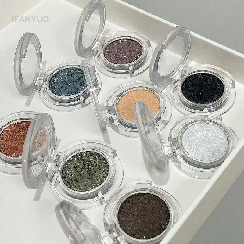 Pearlescent Eyeshadow Gel Glitter White Gold Black Wet Eyes Shadow Highlighter Monochrome Metallic Pearl Eye Pigments Cosmetics