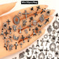 Mix 50pcs 3D Luxury Metal Nail Art Decorations Alloy Shiny Rhinestones Pearl Gems Zircon Diamond Charm DIY Nail Accessories