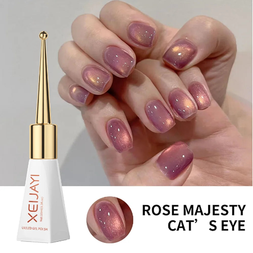 15ml Aurora Mermaid Sparkly Gel Nail Polish Glitter Iridescence Soak Off UV Gel Semi-permanent Varnish  DIY Manicure Gel Polish