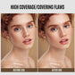 LOOKAVE Liquid Foundation Long Lasting Full Coverage Matte Cream CC Foundation Makeup Concealer Natural Liquid Base Moisturizing